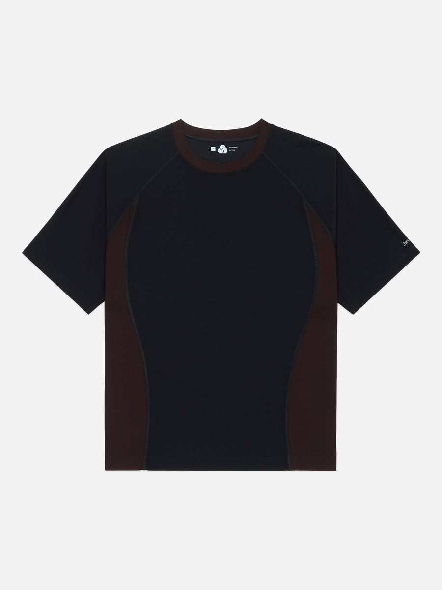 Track Tee Black/Brown
