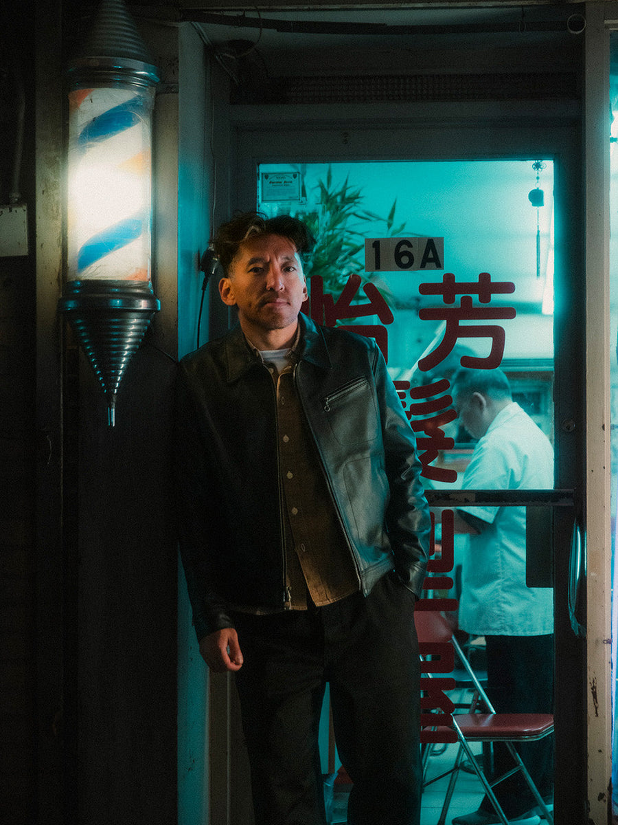 Schott for 3sixteen Drivers Jacket.