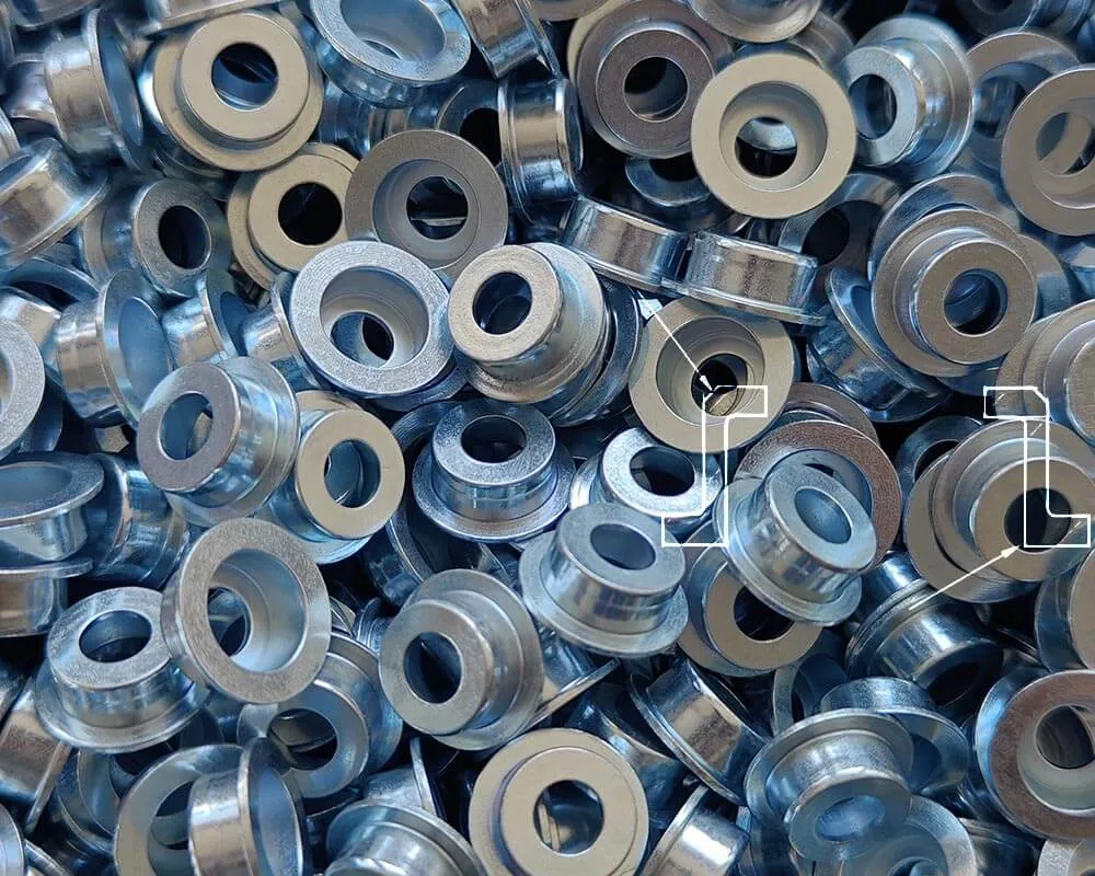 This technique is commonly used in producing items like electromagnetic valve casings, spring seats, and magnetic shielding rings.