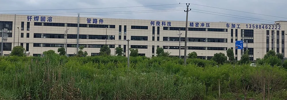 This is an exterior view of the new factory building. This is an exterior view of the new factory building.