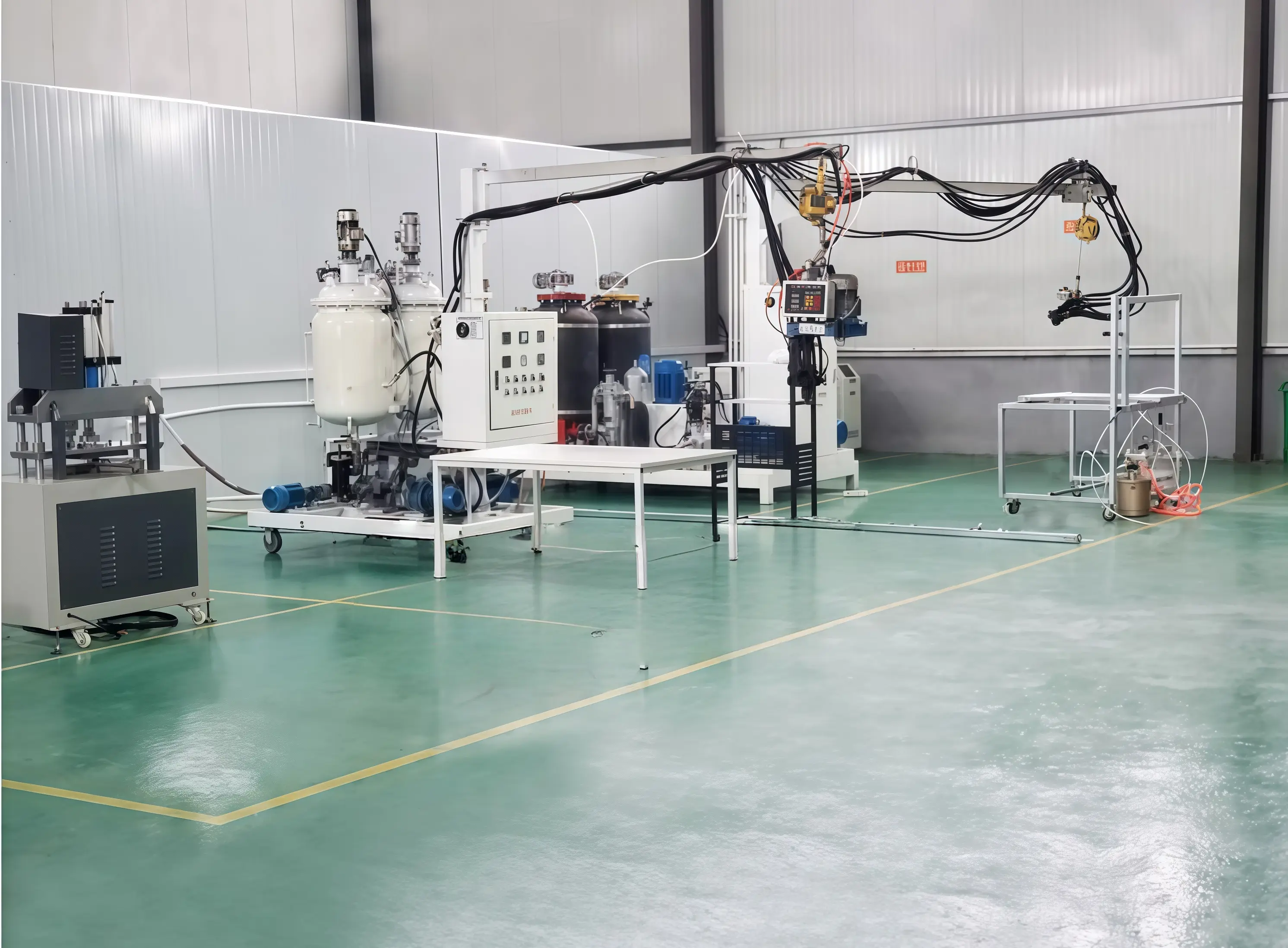 Engineered polyurethane foaming