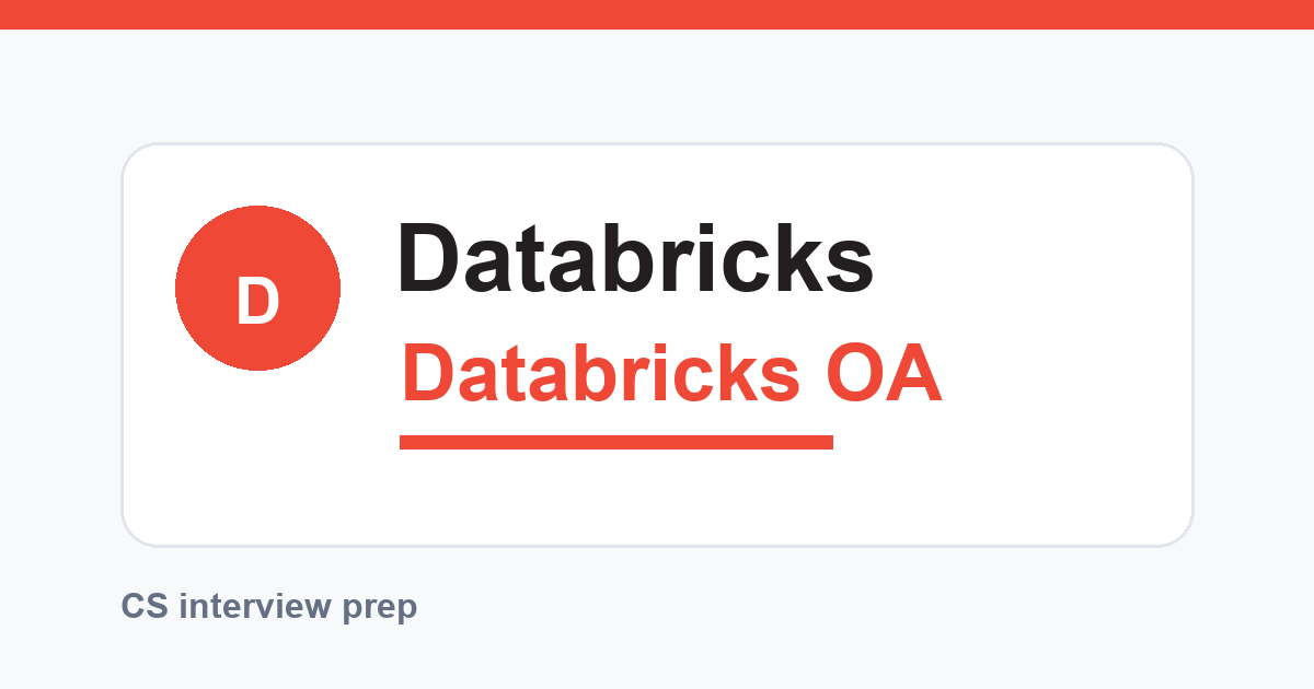 Databricks SWE OA 面经｜SQL 执行图、日志窗口与 AI Coding 题型解析