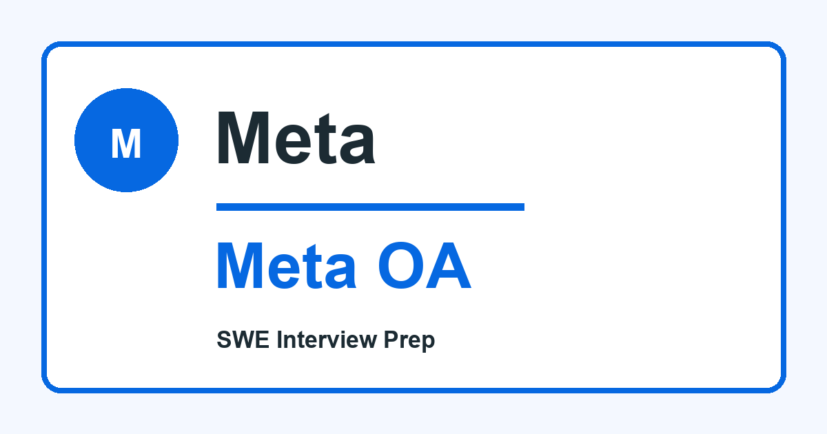 Meta SWE OA 面经｜CodeSignal 技术筛选 + AI Coding 题型解析