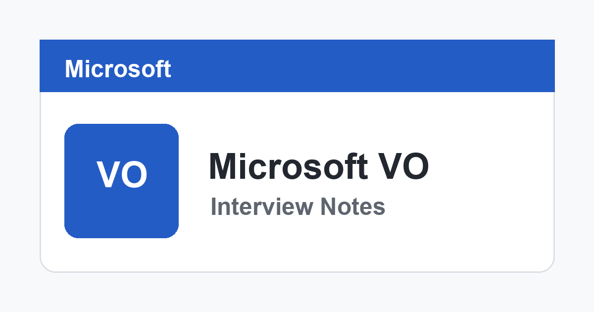 Microsoft SWE VO 面经｜Coding + 代码设计 + System Design + BQ 全流程复盘