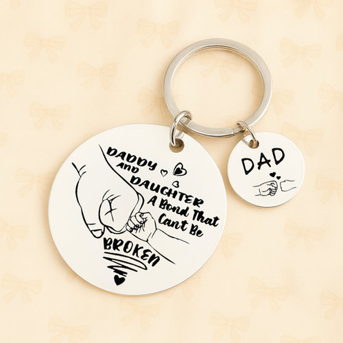 Dad & Daughter Keyring