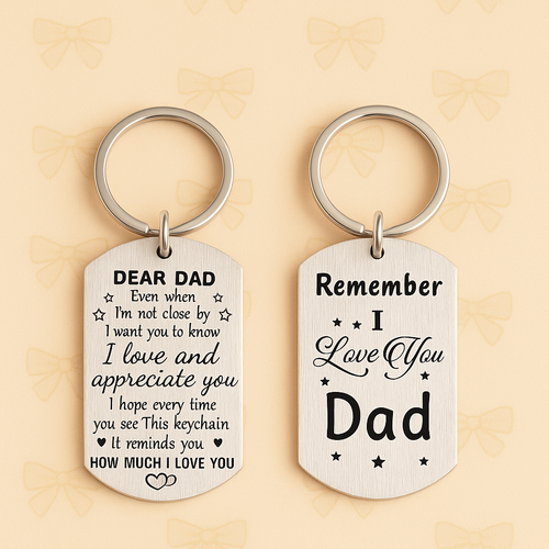 A Little Love for Dad Keyring