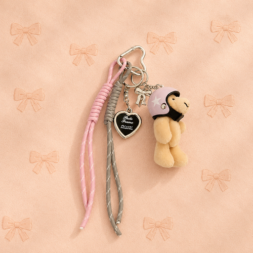 Teddy frame bag charm