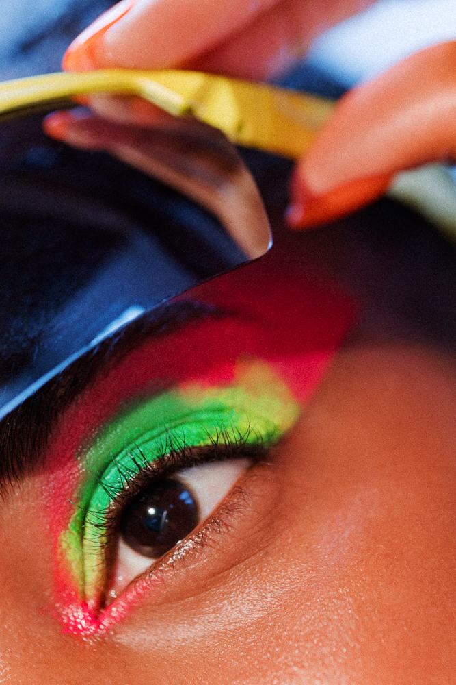 You Can Pull Off A Full Face Of Neon