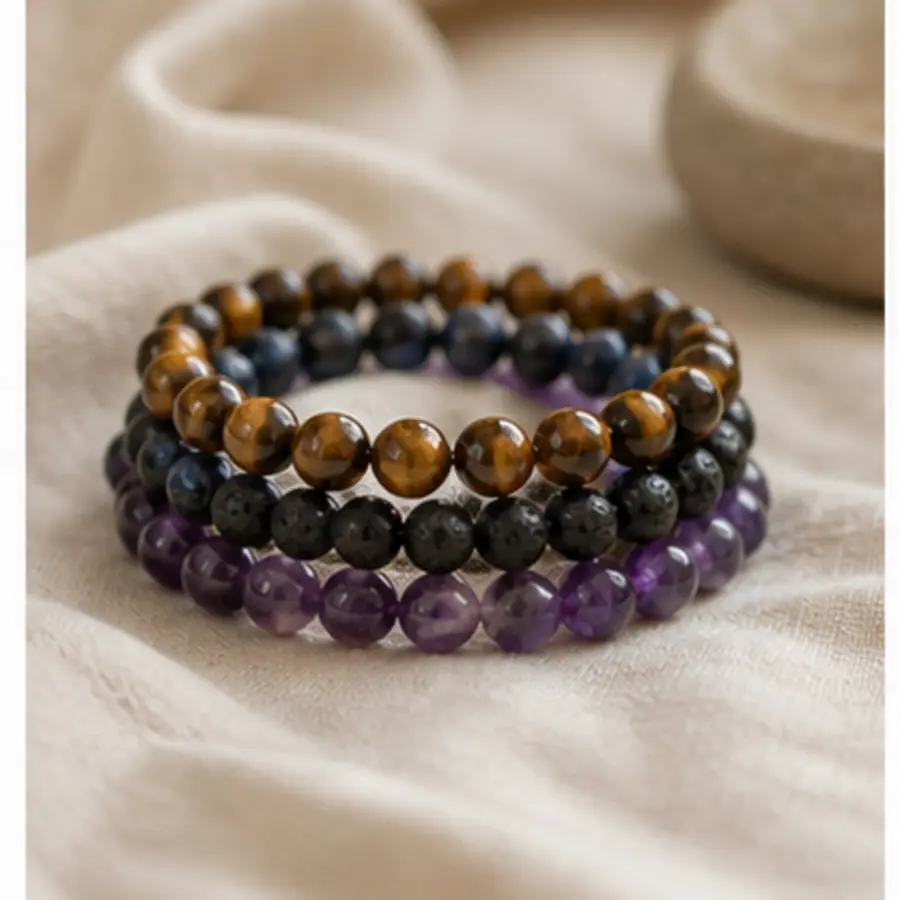 Stone bracelet detail