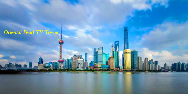 Landmarks of shanghai-oriental pearl tower