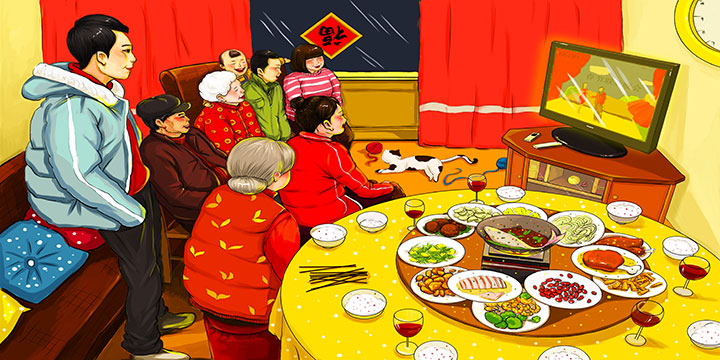 Chinese New Year Celebration in Northern and Southern China