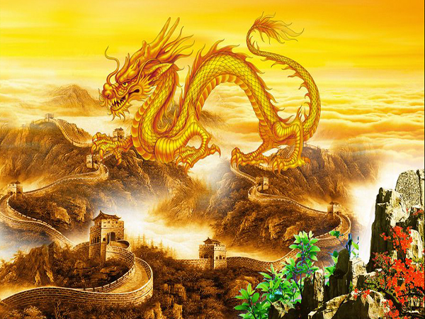 Chinese dragon and Chinese language