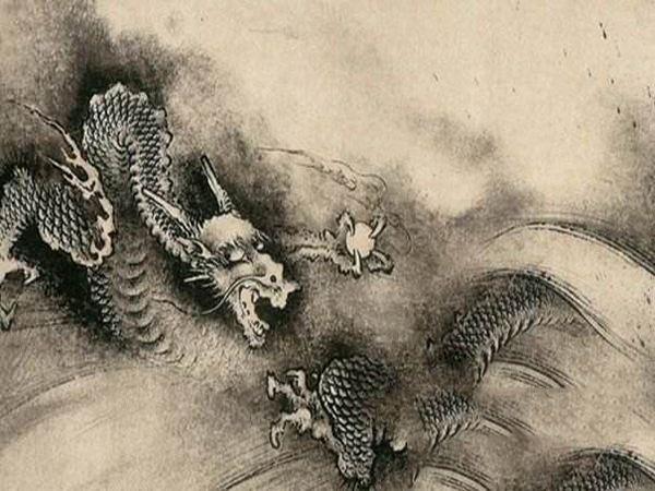 Chinese dragon art