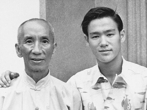 Yip man with Bruce lee
