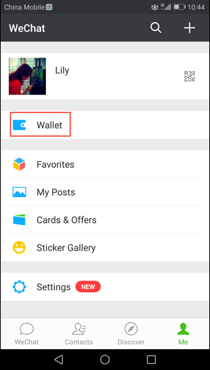 Wechat red packet