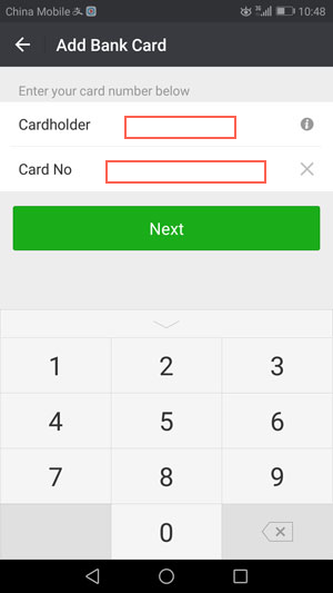 Wechat red packet
