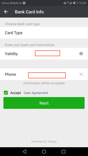 Wechat red packet