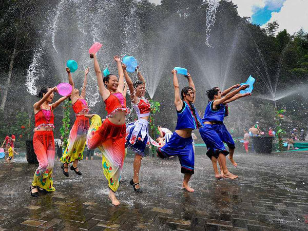 the water-splashing festival the water-splashing festival