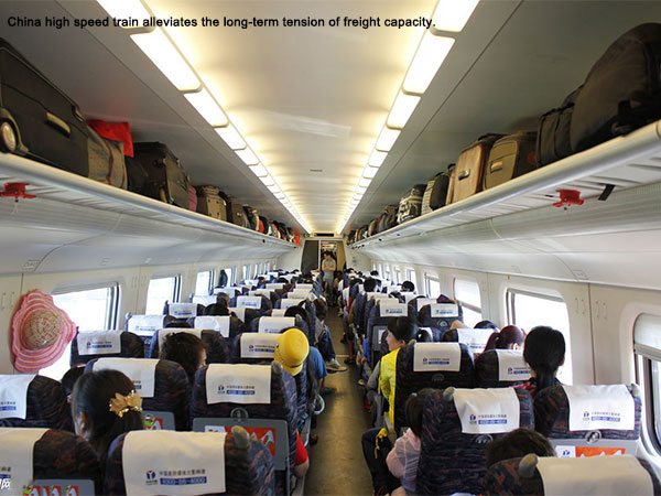 China high-speed rail passengers