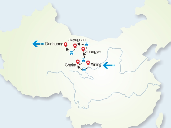 /pic/china-tour-map-600X450/xining-chaka-xining-zhangye-jiayuguan-dunhuang.jpg