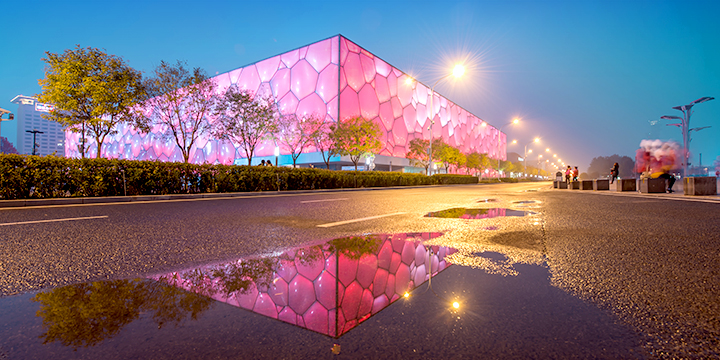 landmarks of beijing--water cube
