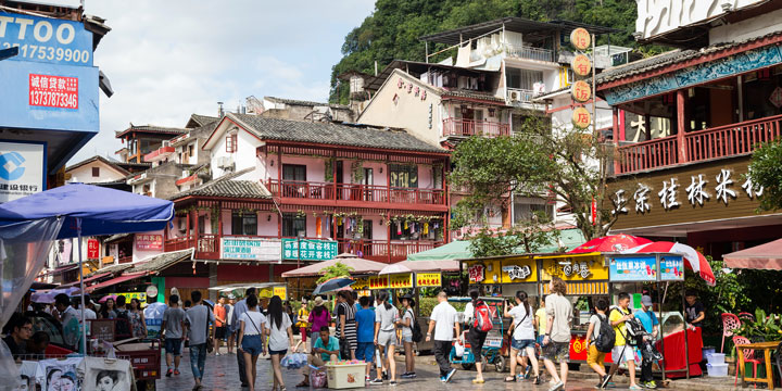 west srteet in yangshuo