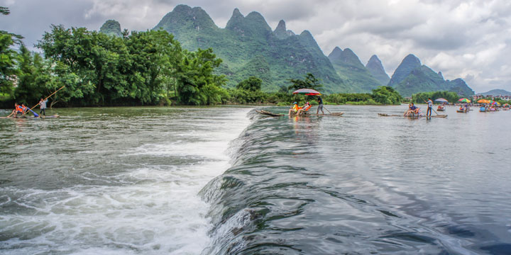 Bamboo Rafting along Yulong River