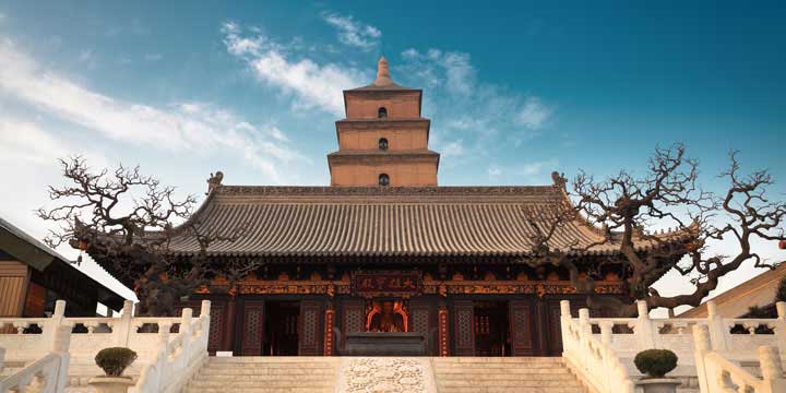 Wild Goose Pagoda and north square