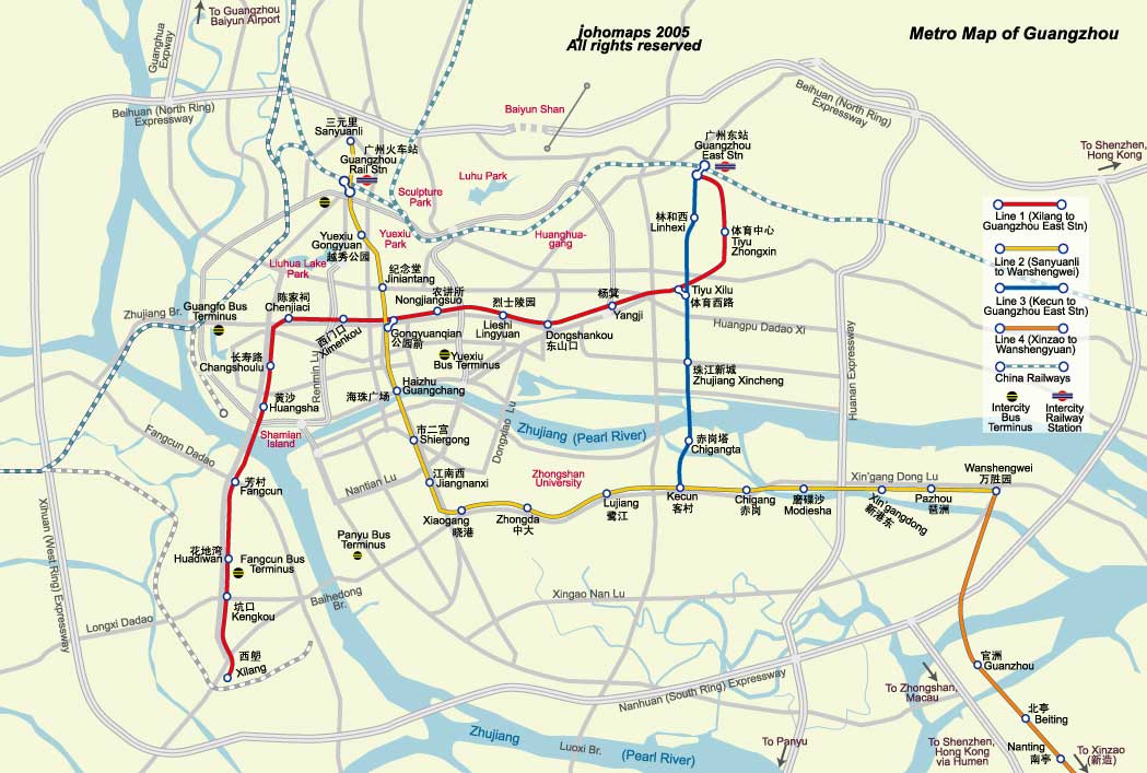 Guangzhou Subway Map
