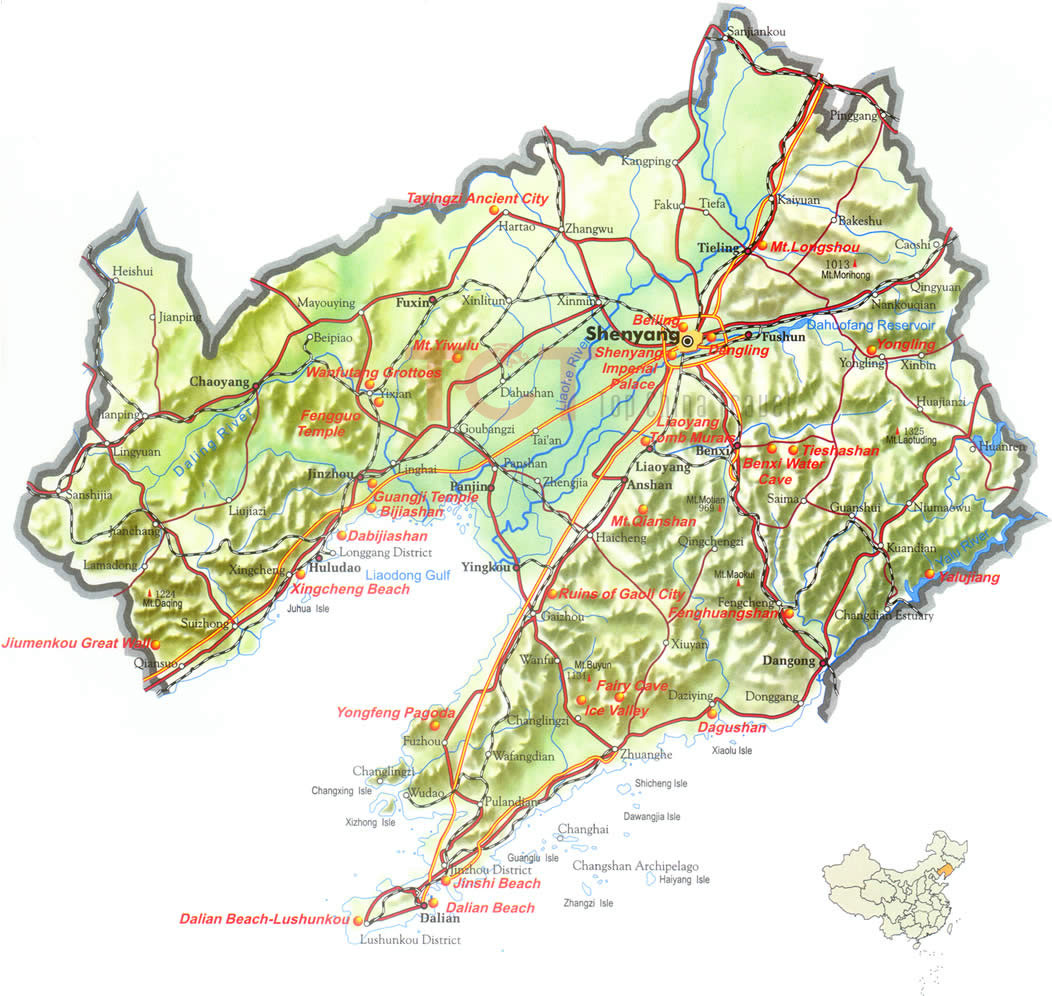 Liaoning Tourist Map