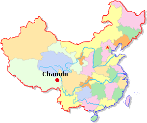 Chamdo Location Map
