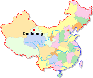 Dunhuang Location Map