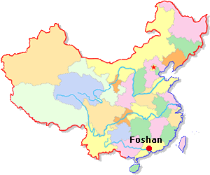 Foshan Location Map
