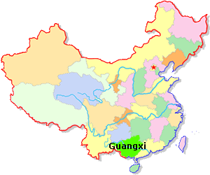 Guangxi Location Map