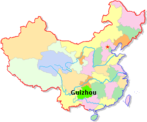 Guizhou Location Map