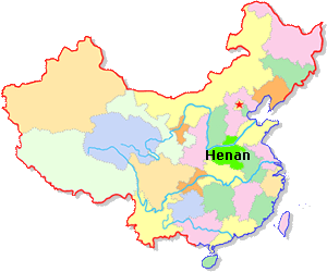 Henan Location Map