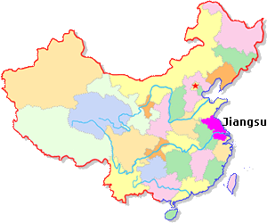 Jiangsu Location Map