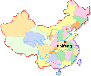 Kaifeng Location Map