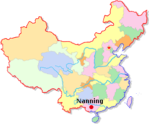 Nanning Location Map