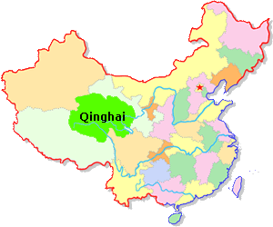 Qinghai location map