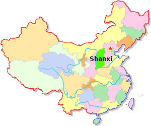 Shanxi Location Map