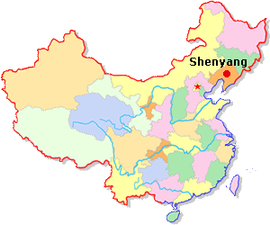 Shenyang location map