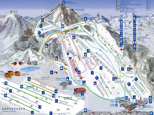 skiing at nanshan ski resort