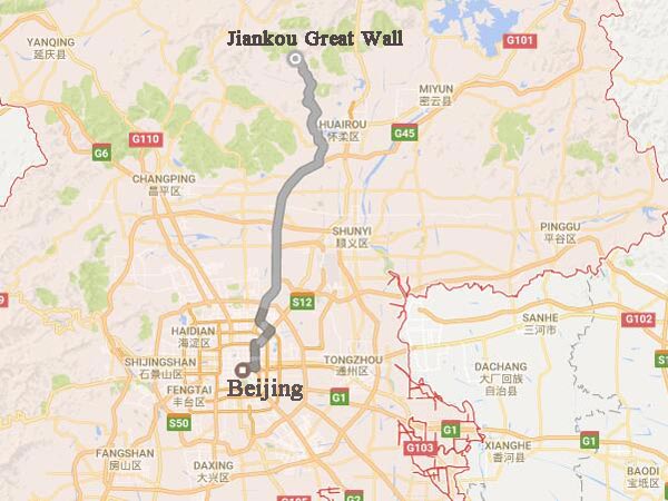 Beijing to Jiankou Great Wall