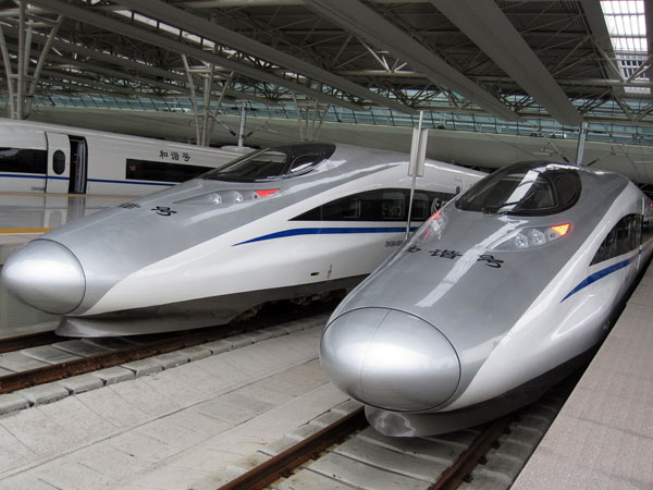 High-Speed Trains from Beijing to Tianjin