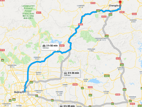 how to get to chengde from beijing