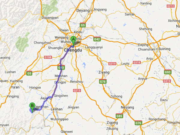 how to plan a trip to Mount Emei from Chengdu