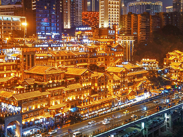 Hongya Cave in Chongqing