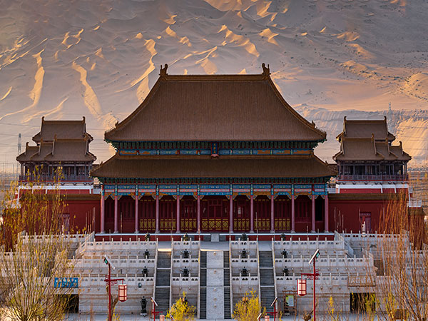 dunhuang silk road heritage city taihe hall