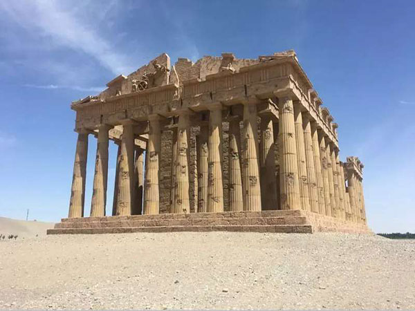 dunhuang silk road heritage city egyptian temple